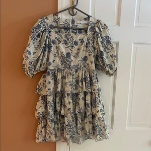Hunter Bell Blue Floral Dress